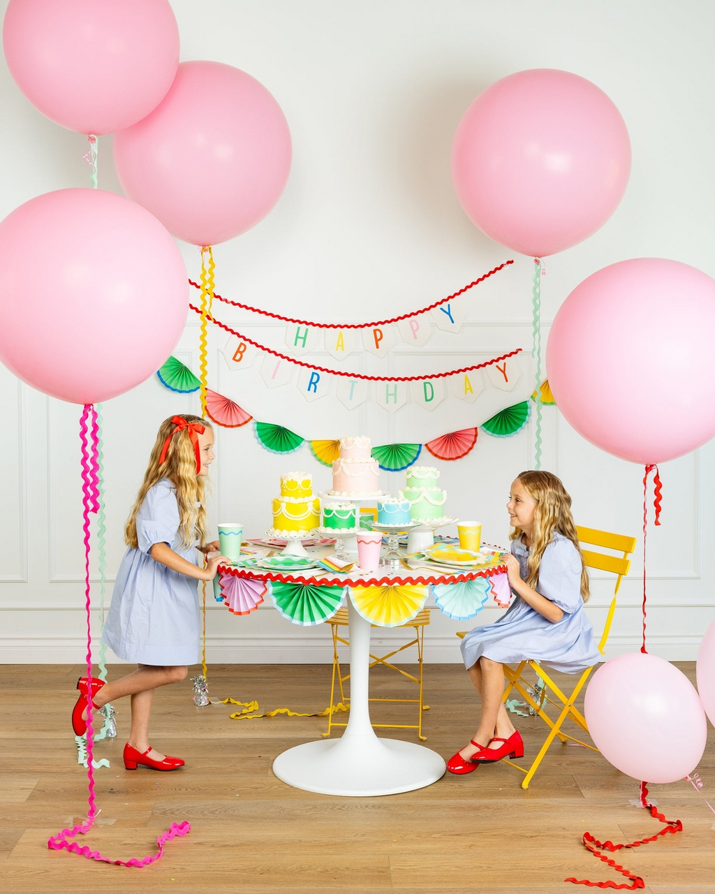 Multicolor Bright "Happy Birthday" Felt Banner