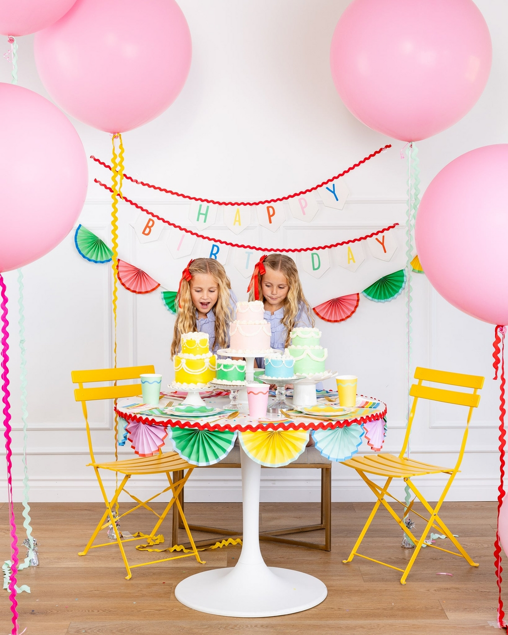 Multicolor Bright "Happy Birthday" Felt Banner