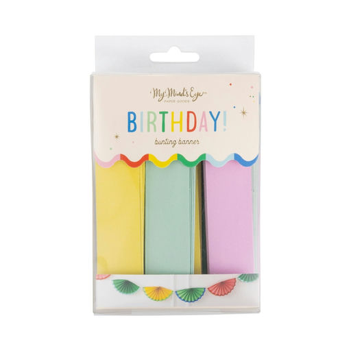 Multicolor Birthday Paper Bunting Banner