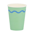 Assorted Color Wavy Birthday Party Cups
