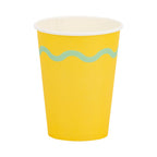 Assorted Color Wavy Birthday Party Cups