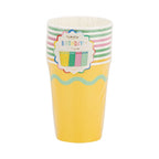 Assorted Color Wavy Birthday Party Cups
