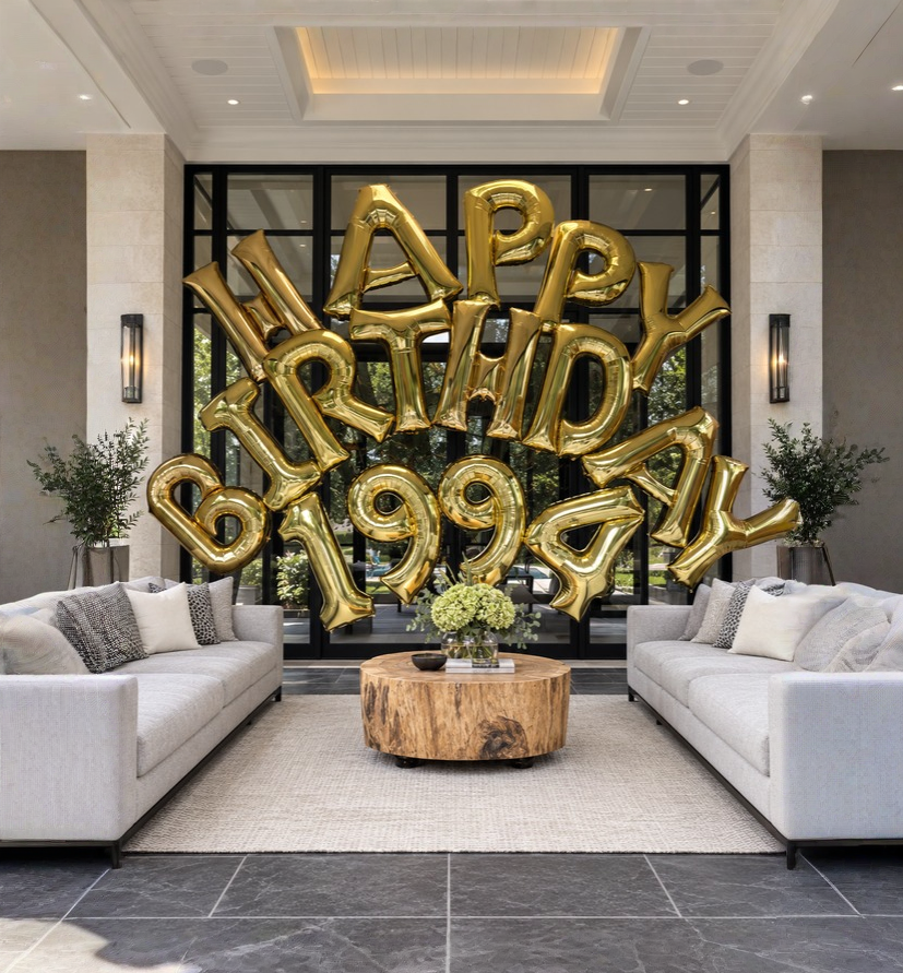 HAPPY BIRTHDAY FOIL LETTER ARCH