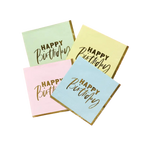 Pastel birthday napkins with gold lettering for birthday celebration from Parte Haus party supply store in Bethesda MD