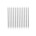 Silver birthday candles arranged in a row celebration theme from Parte Haus party supply store in Bethesda MD