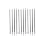 Silver birthday candles arranged in a row celebration theme from Parte Haus party supply store in Bethesda MD