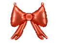 Red Party Bow Foil Balloon, 10in