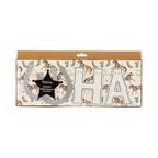 Silver Western "Happy Birthday" Banner