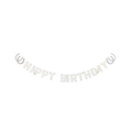 Silver Western "Happy Birthday" Banner