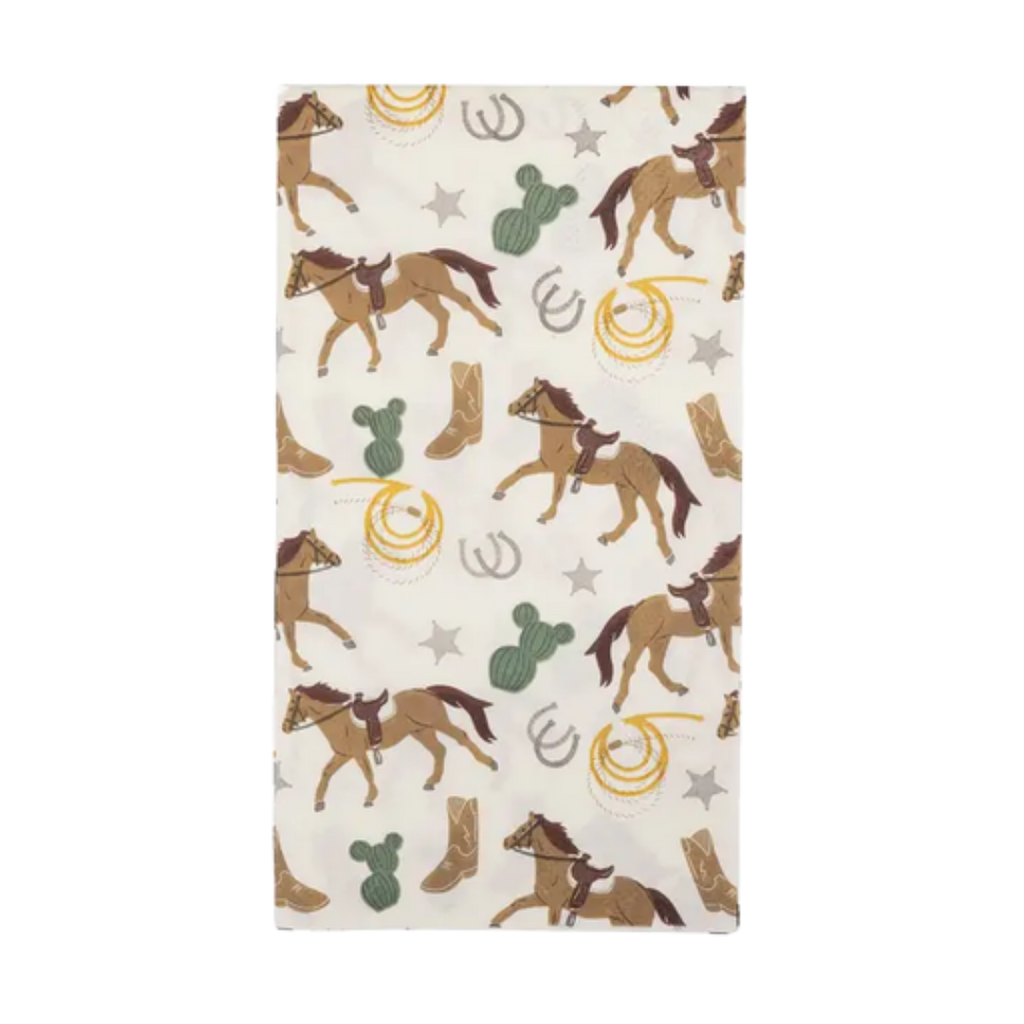 Brown and White Horse Themed Dinner Napkins