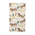 Brown and White Horse Themed Dinner Napkins