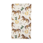 Brown and White Horse Themed Dinner Napkins
