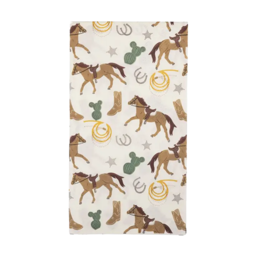 Brown and White Horse Themed Dinner Napkins