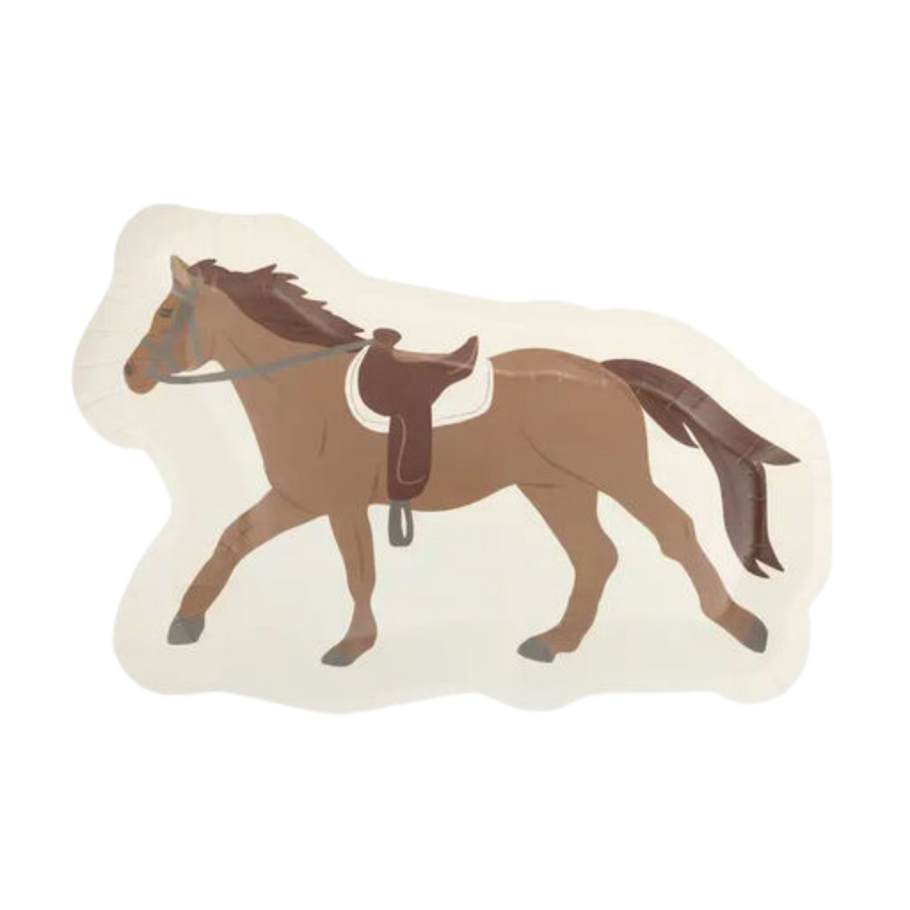 Brown Horse Shaped Large Dinner plates