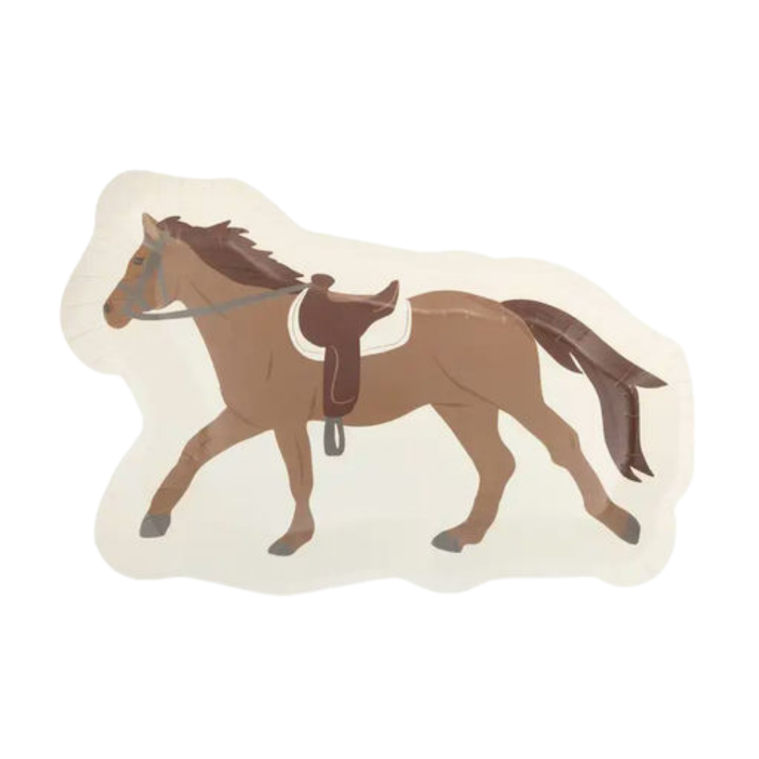 Brown Horse Shaped Large Dinner plates