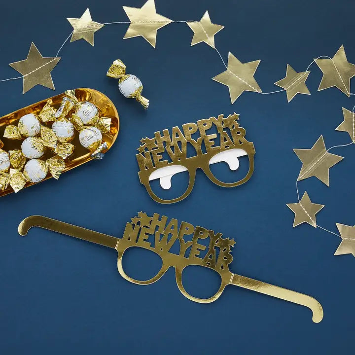 Happy New Year' Gold Glasses - (10pk)