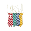 Multicolor striped paper tie banner Hogwarts theme from Parte Haus party supply store in Bethesda MD