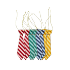 Multicolor striped paper tie banner Hogwarts theme from Parte Haus party supply store in Bethesda MD