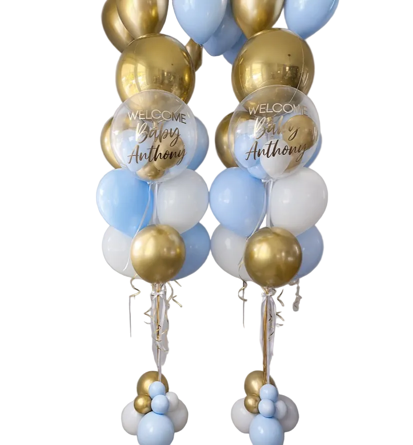 Hello Baby Boy Balloon Bundle
