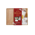 Red and gold holiday mimosa bar decoration kit for Christmas and New Year from Parte Haus party supply store in Bethesda MD