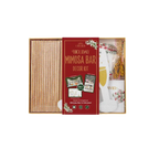 Red and gold holiday mimosa bar decoration kit for Christmas and New Year from Parte Haus party supply store in Bethesda MD