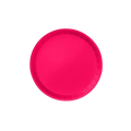 Hot pink large paper plate with smooth rim for birthday or celebration from Parte Haus party supply store in Bethesda MD