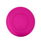 Transparent Hot Pink Reusable Plates - 2 Sizes