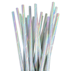 iridescent paper straws shiny drinkware for celebration theme from Parte Haus party supply store in Bethesda MD