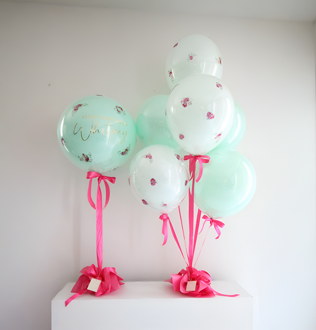 Frenchie Mint Personalized Balloons
