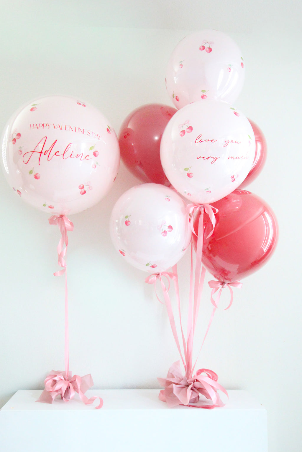 Cherry Kisses On You Personalized Balloons