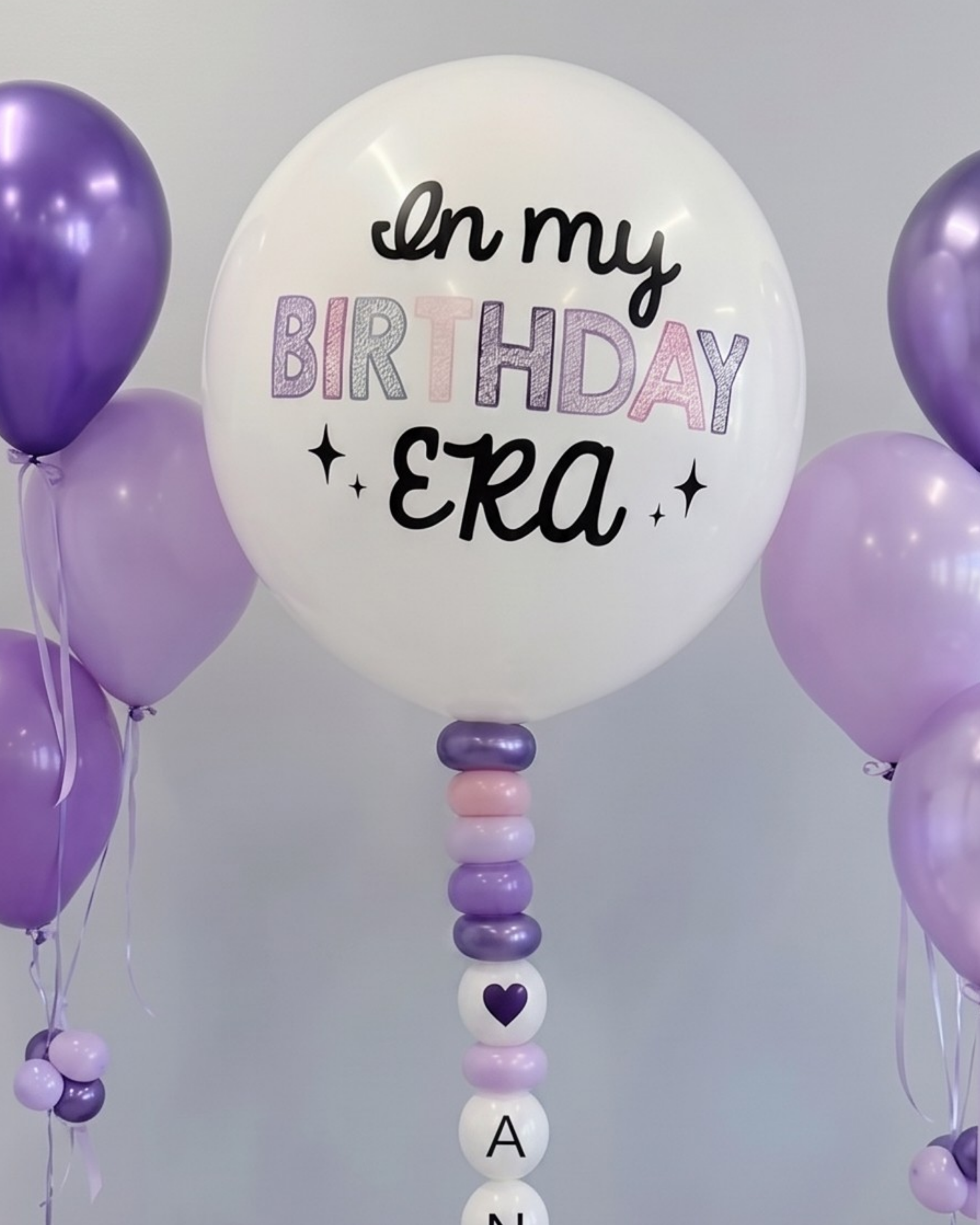 In My Birthday Era Lavender Balloon Bundle
