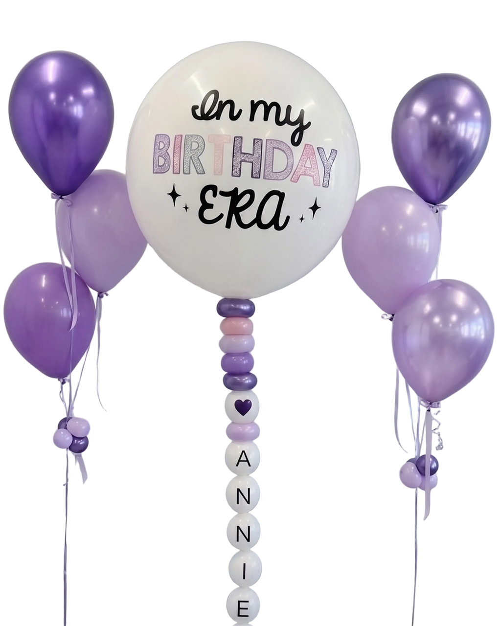 In My Birthday Era Lavender Balloon Bundle