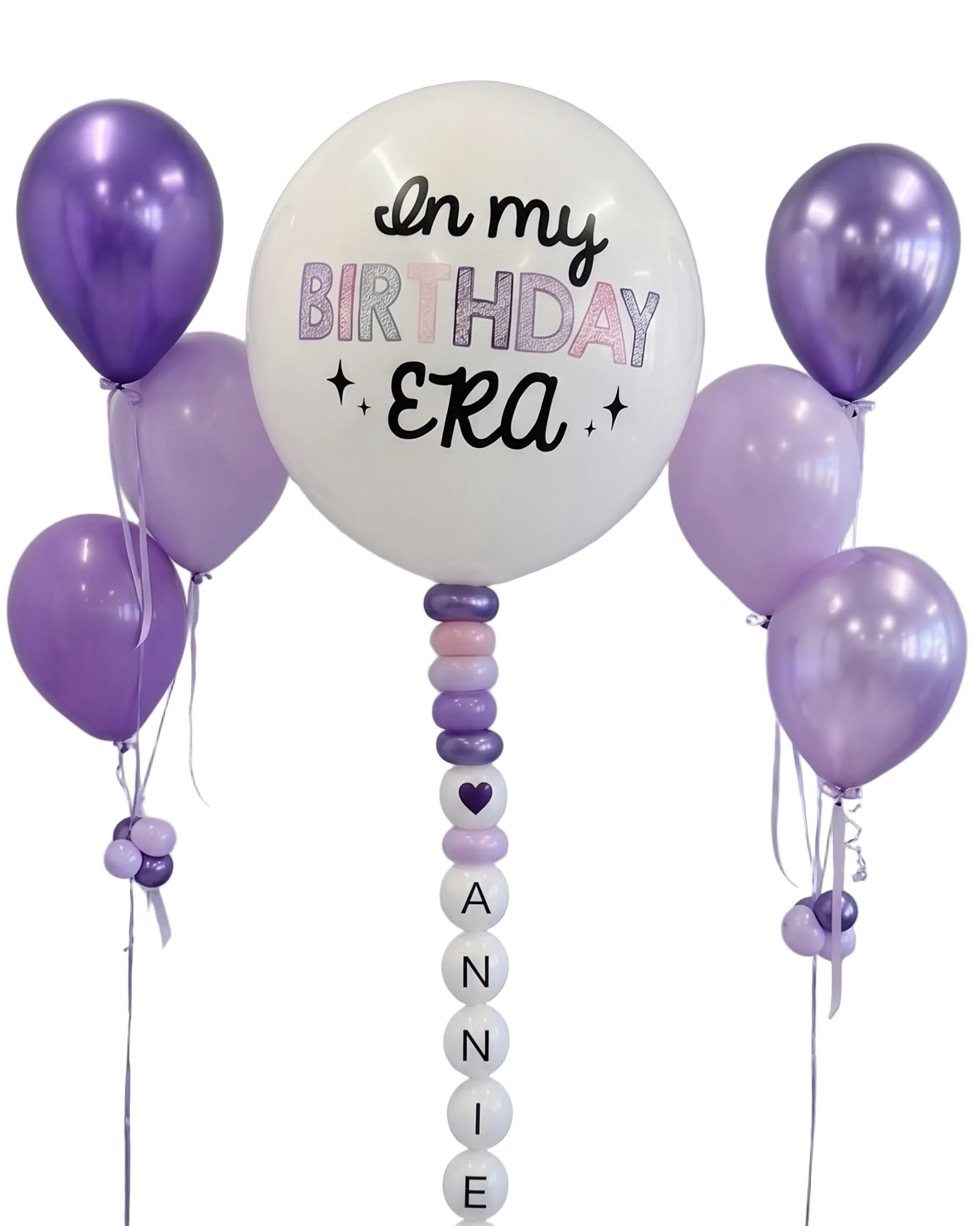 In My Birthday Era Lavender Balloon Bundle