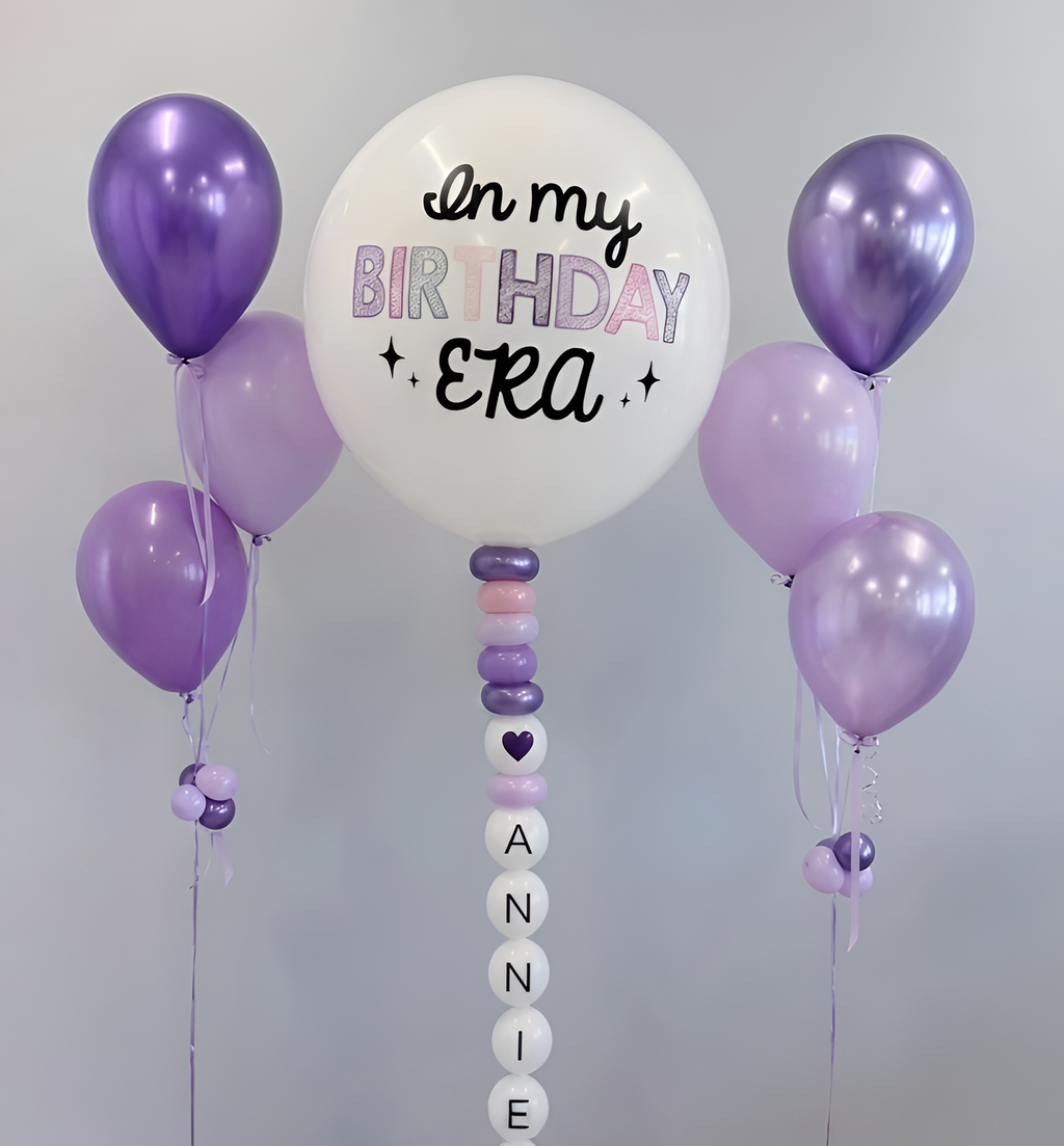 In My Birthday Era Lavender Balloon Bundle