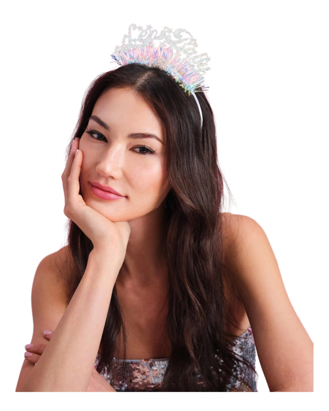 Iridescent "Leo Baby" Glitter Fringe Headband