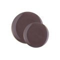 Brown round plates with gold edges for elegant dining from Parte Haus party supply store in Bethesda MD