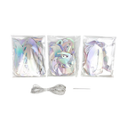 Iridescent make your own banner kit letters and string set birthday celebration from Parte Haus party supply store in Bethesda MD