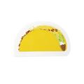Yellow taco shaped napkin with cheese and lettuce fiesta theme from Parte Haus party supply store in Bethesda MD