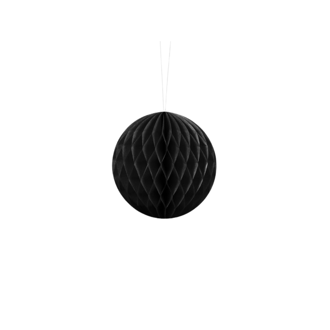 Black Honeycomb Ball Backdrop