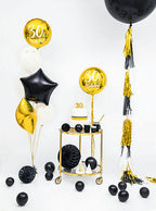 Black Honeycomb Ball Backdrop