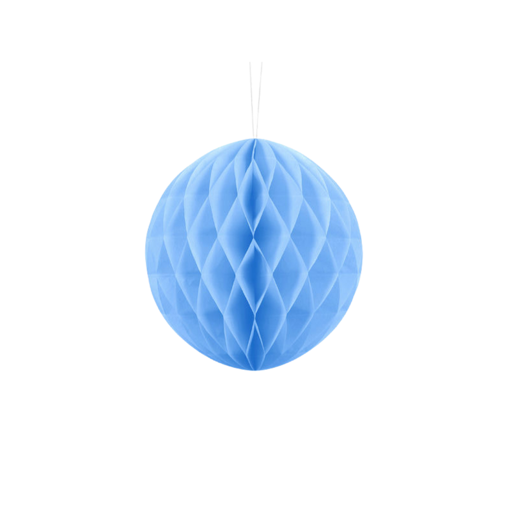 Light Blue Honeycomb Ball Backdrop