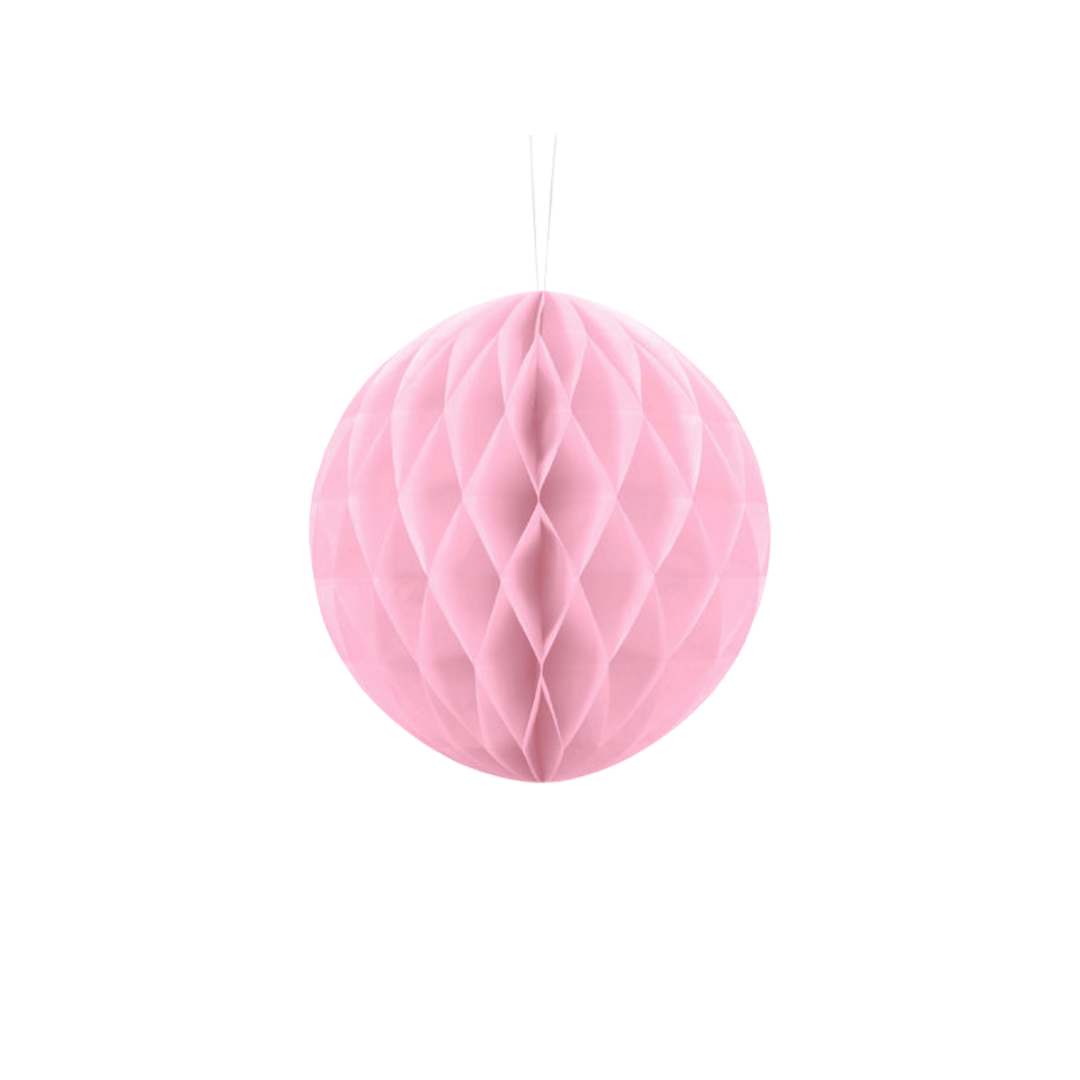 Pink Honeycomb Ball Backdrop