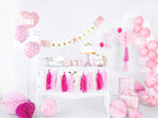 Pink Honeycomb Ball Backdrop