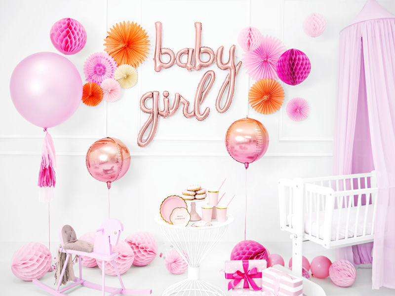 Pink Honeycomb Ball Backdrop