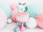 Pink Honeycomb Ball Backdrop
