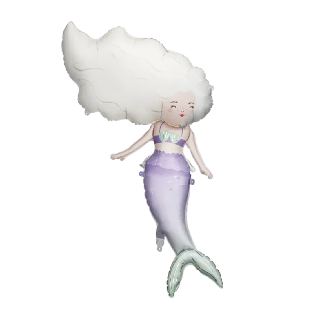 Giant Mermaid Foil Balloon, 43in