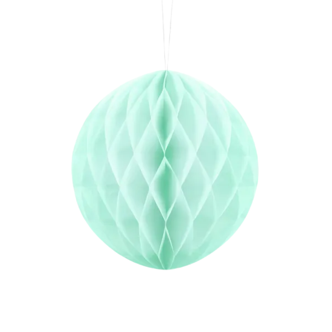 Light Mint Honeycomb Ball Backdrop