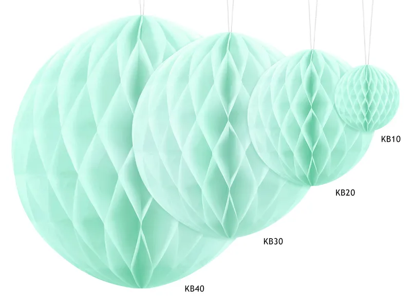 Light Mint Honeycomb Ball Backdrop