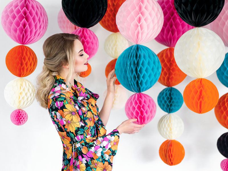 Black Honeycomb Ball Backdrop