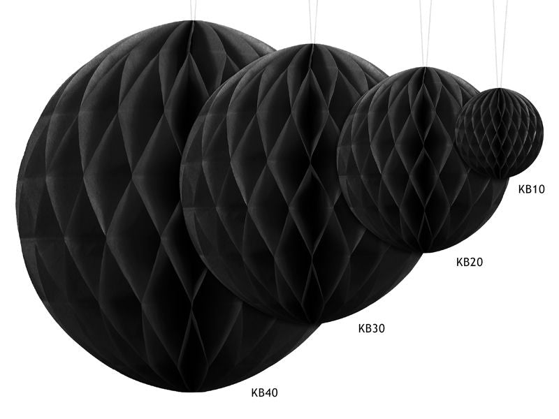 Black Honeycomb Ball Backdrop